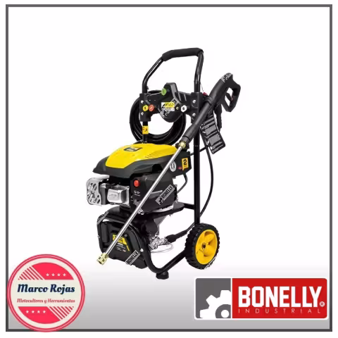 Bonelly Industrial Lavadora de alta presión, 5HP, 2700 PSI, 186 BAR, Línea Premium, Herramientas de limpieza