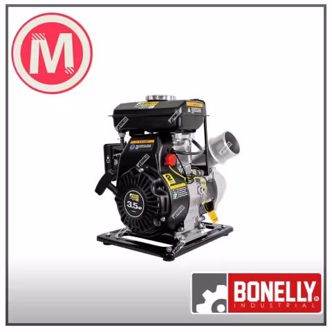 Motobomba Gasolinera Bonelly BNZ80-10 | Tipo Caracol 3x3” | Hierro 3.5HP | Línea Premium