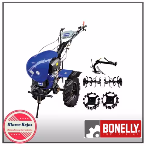 MOTOCULTOR DE 18HP GASOLINERO AZUL - BN-1350G-18-AZ