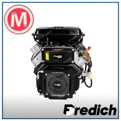 Motor Petrolero de 35 HP con Arranque Eléctrico en Color Negro - Fredich FD2V95NFE